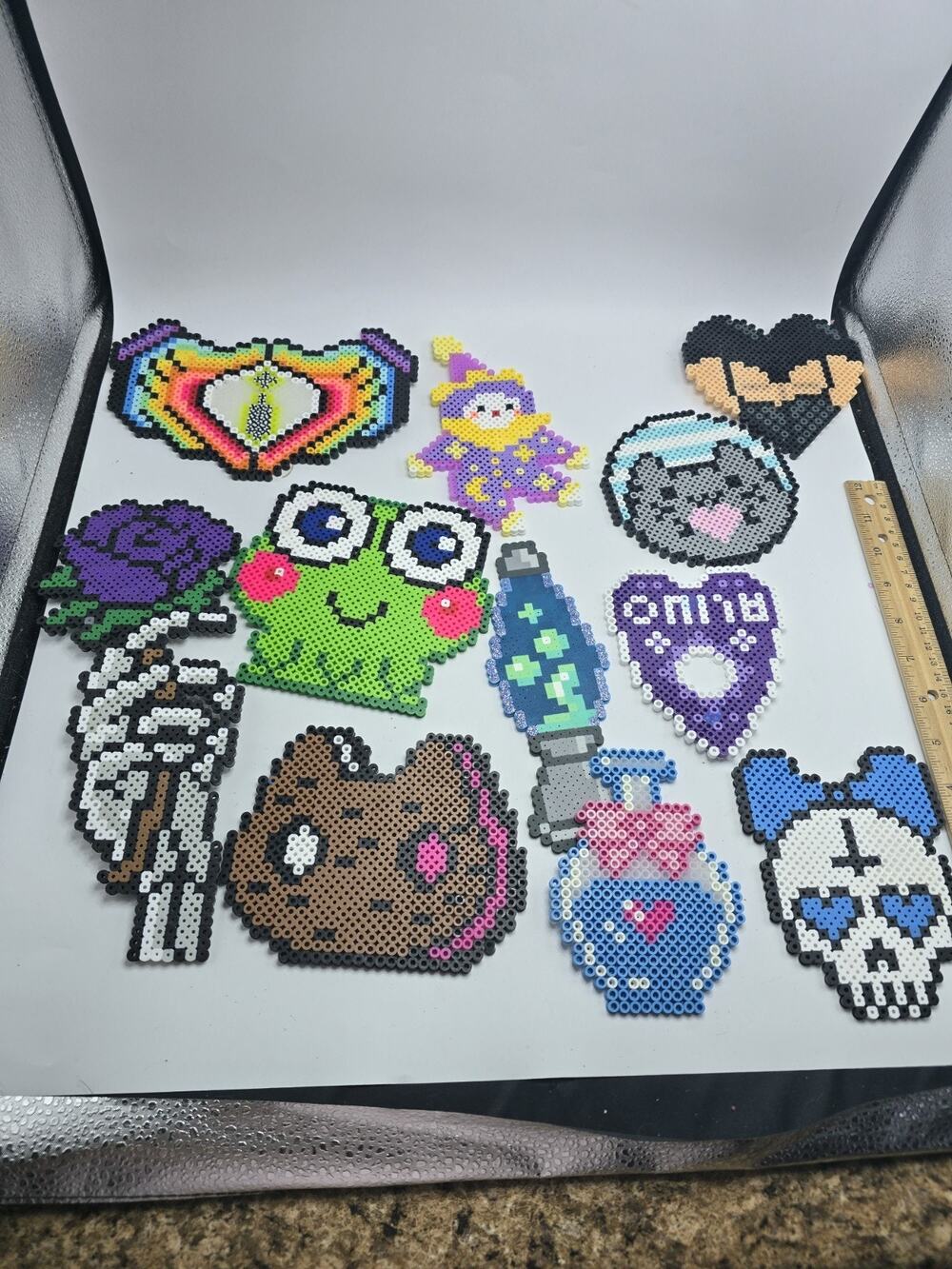 Lot Of Rainbow Anime Kawaii Cute Handmade Perler Beads